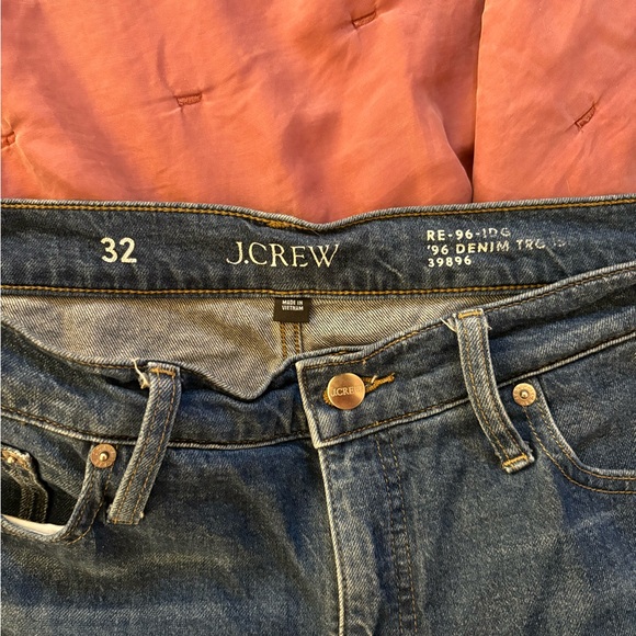 J. Crew Women's High-Rise Sailor Denim Trouser in a 1996 dark wash - Picture 3 of 3